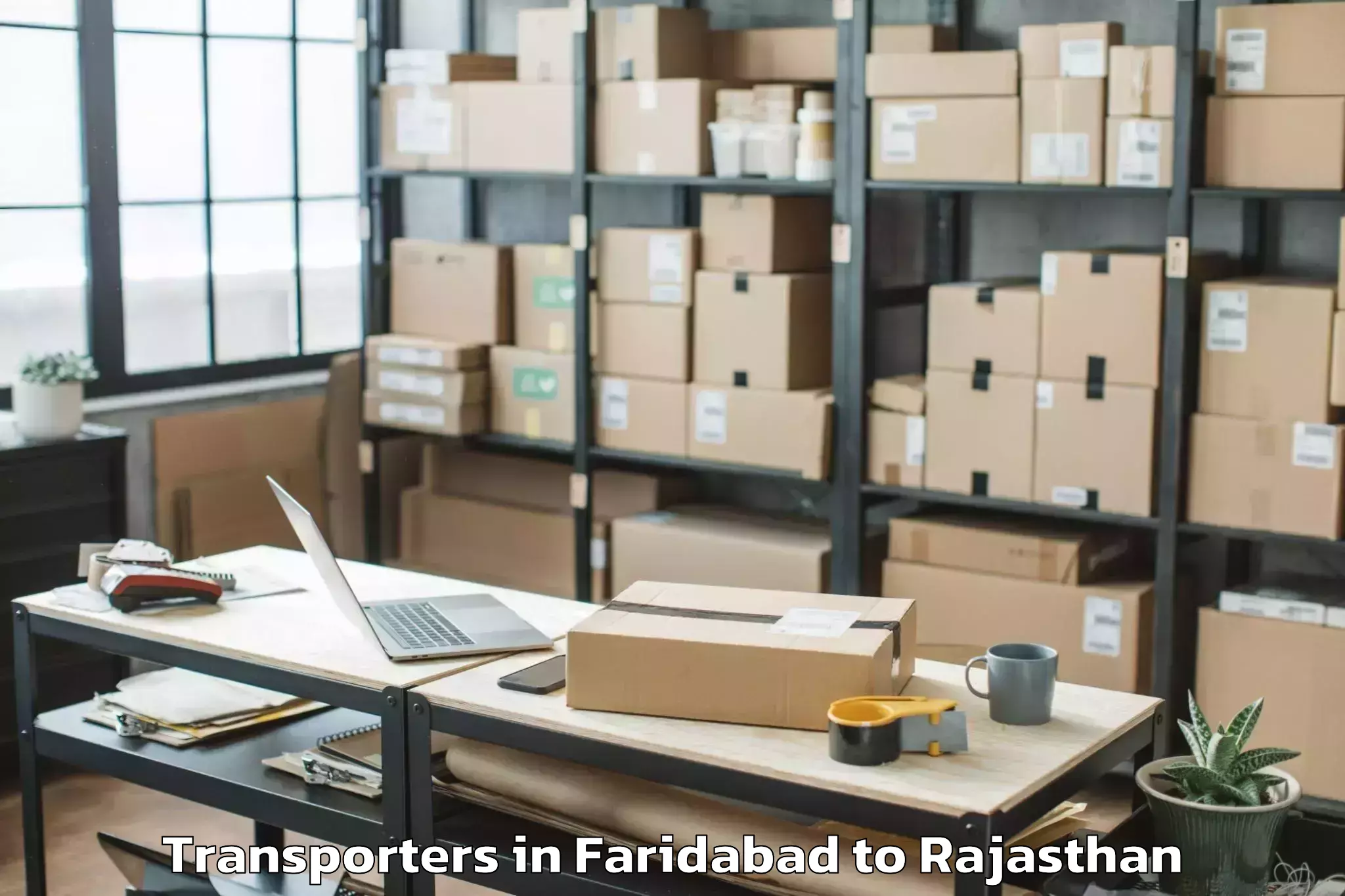 Book Faridabad to Jhunjhunun Transporters Online